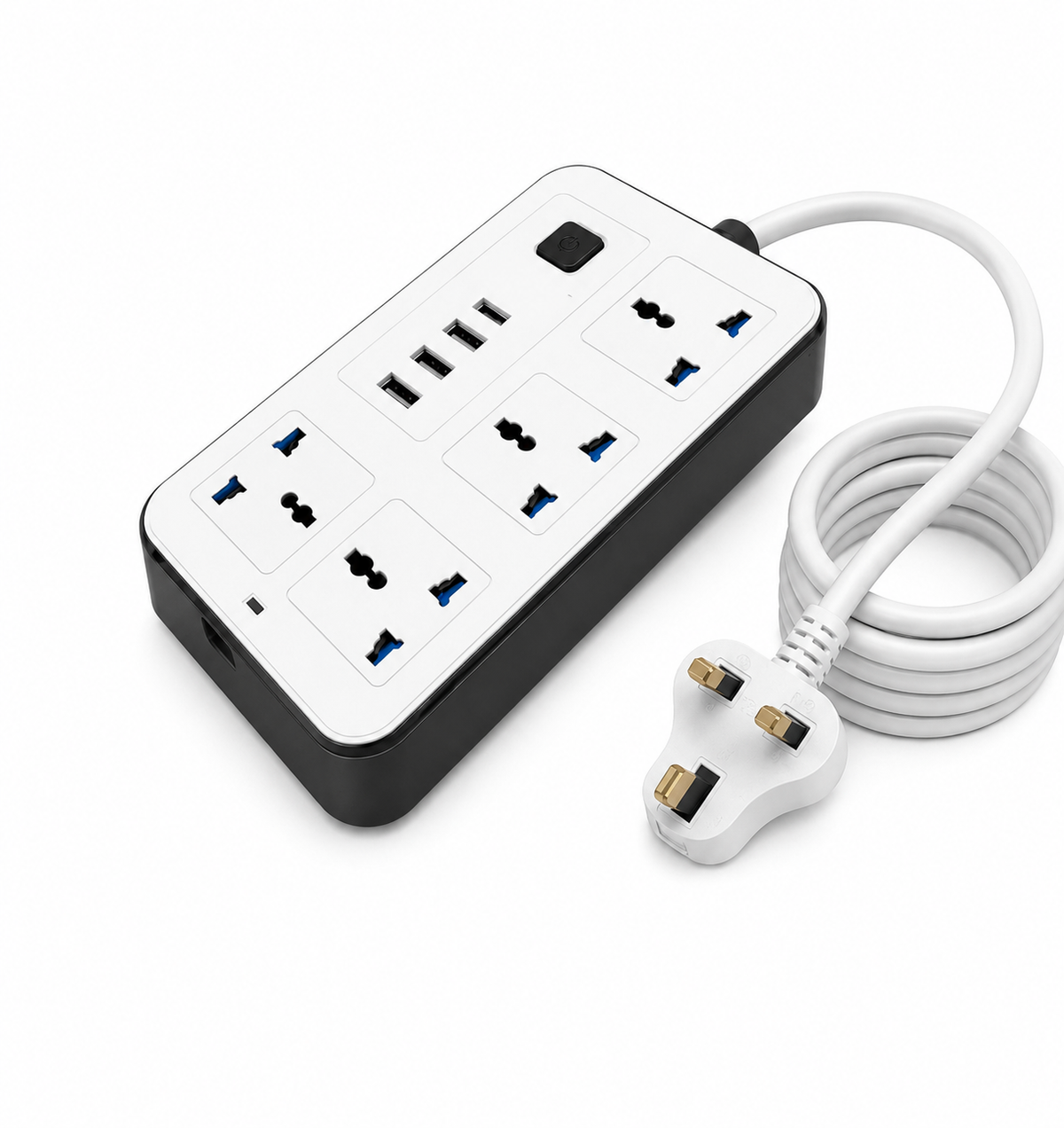 4-Way Extension Power Cord - 2m