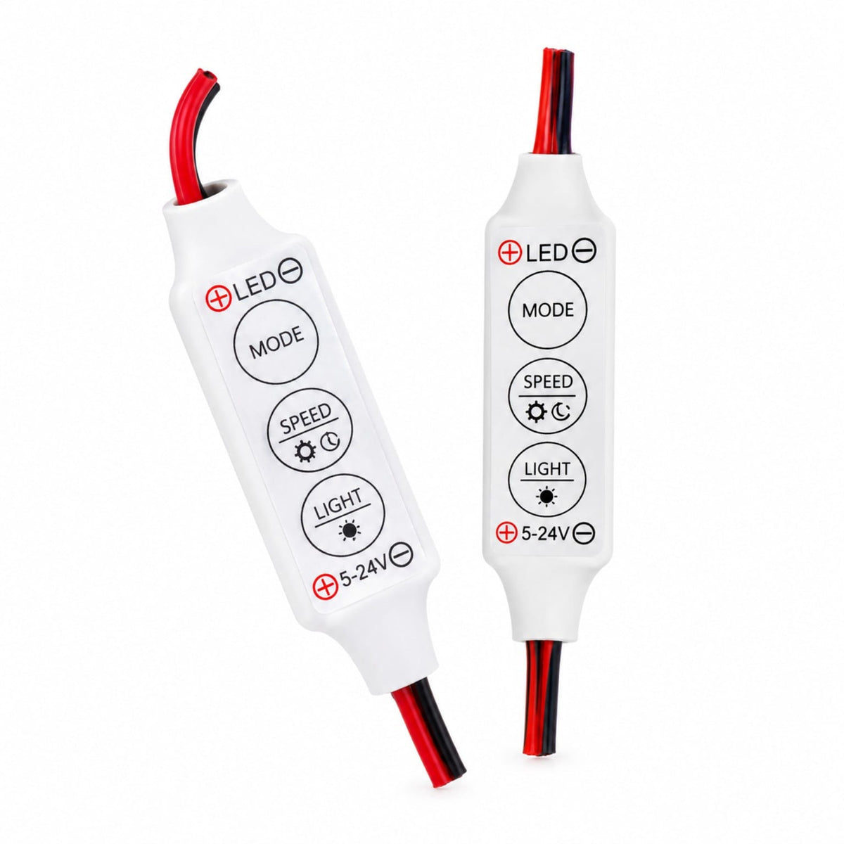 5-24V DRL LED controller with mode speed and light controls
