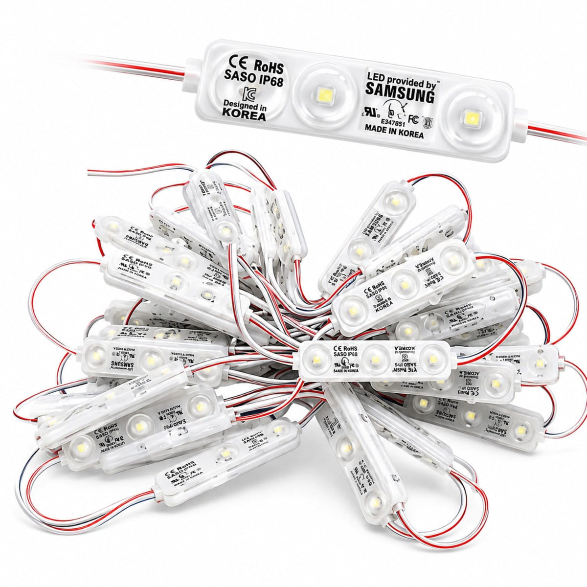 Samsung 3 LED 12V waterproof LED module for signboards and light boxes
