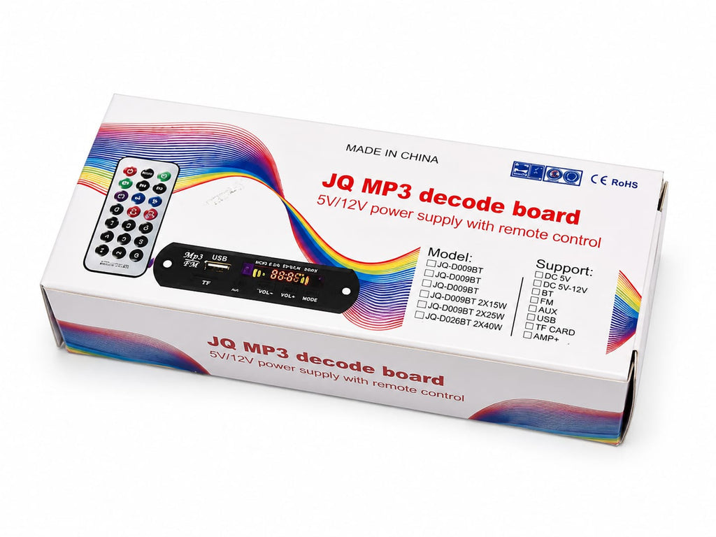 JQ MP3 Decode Board 5V/12V with Remote Control
