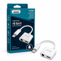 Lightning 4-in-1 Audio Converter with 3.5mm audio port
