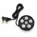 6 LED Power Can RGB Light with UK 3-pin plug
