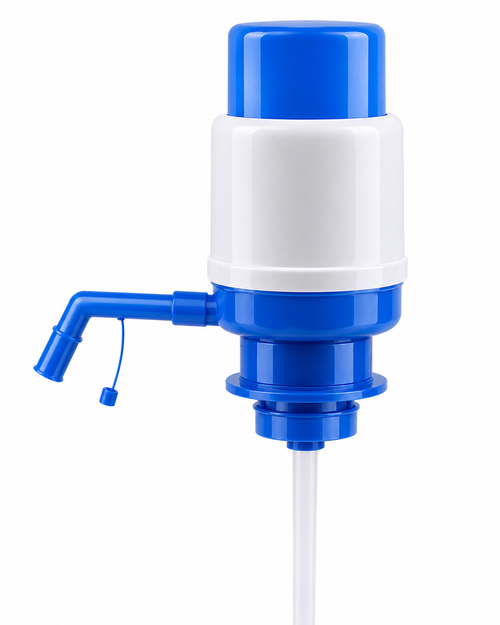 Manual blue and white water bottle pump for 5 gallon 20L water dispenser