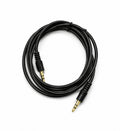 Black 3.5mm AUX male to male audio cable
