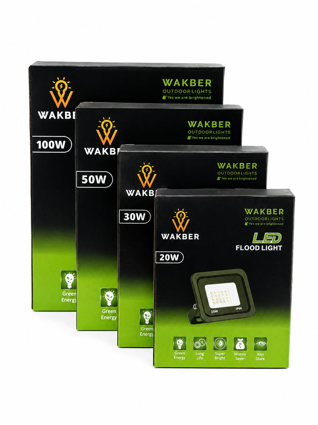 Slim RGB LED flood light available in 20W 30W 50W and 100W