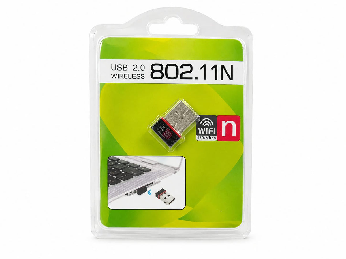USB 2.0 Wireless 802.11N WiFi Adapter – 150Mbps
