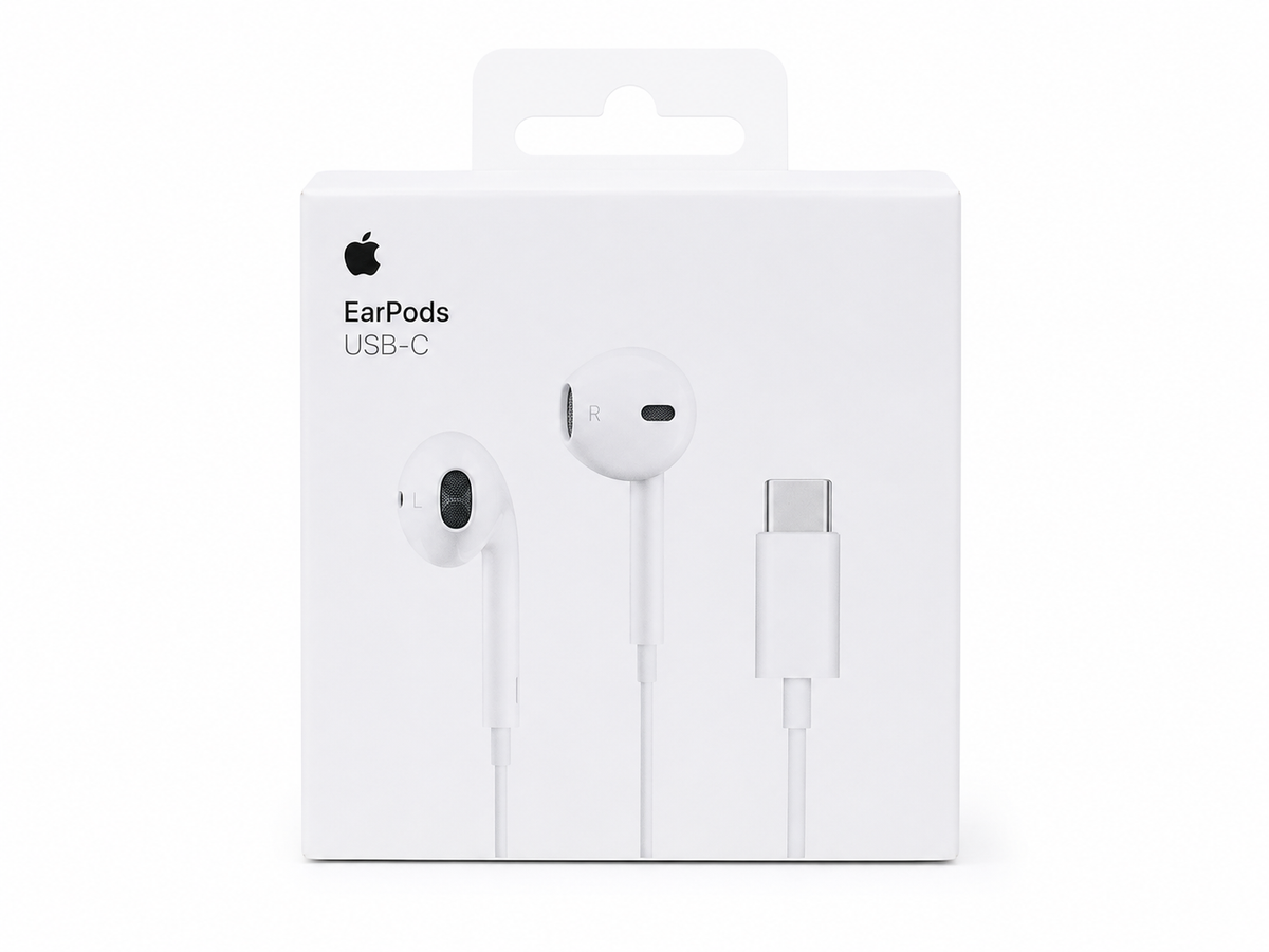 White USB-C Wired Earphones with Type-C Connector
