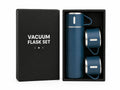 Vacuum flask set with two matching cups in gift box

