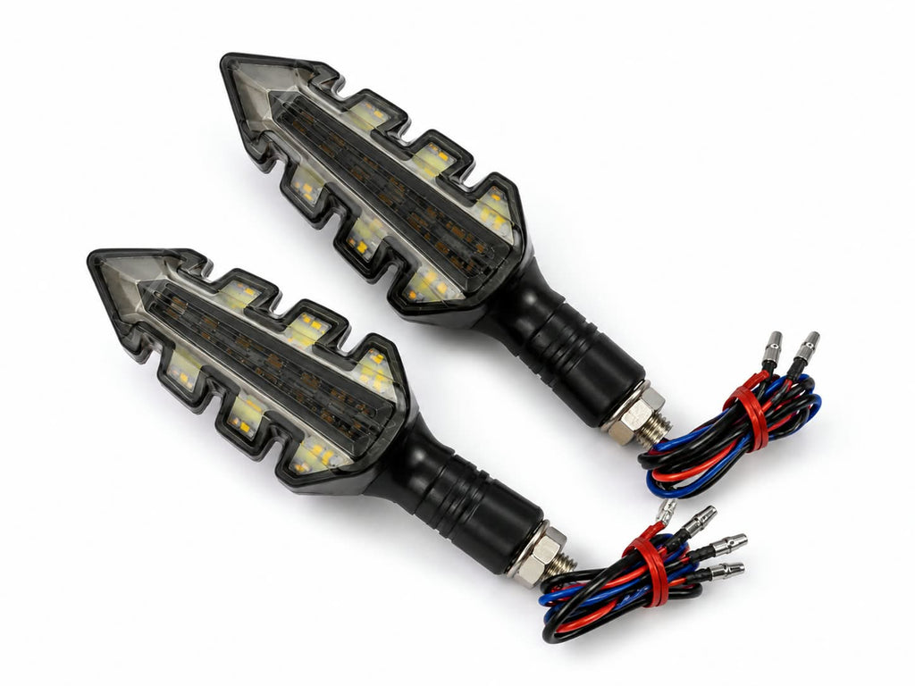 Running Yellow + Red Motorcycle Signal Light