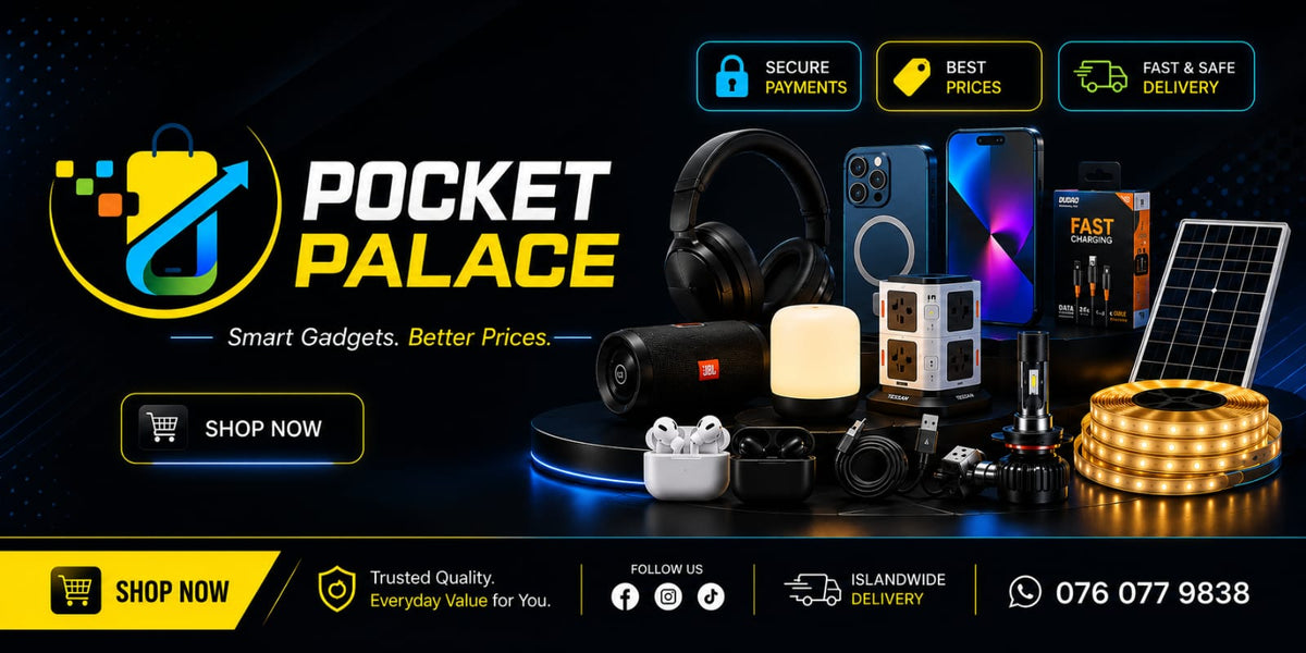 Pocket Palace smart gadgets and electronics promotional banner