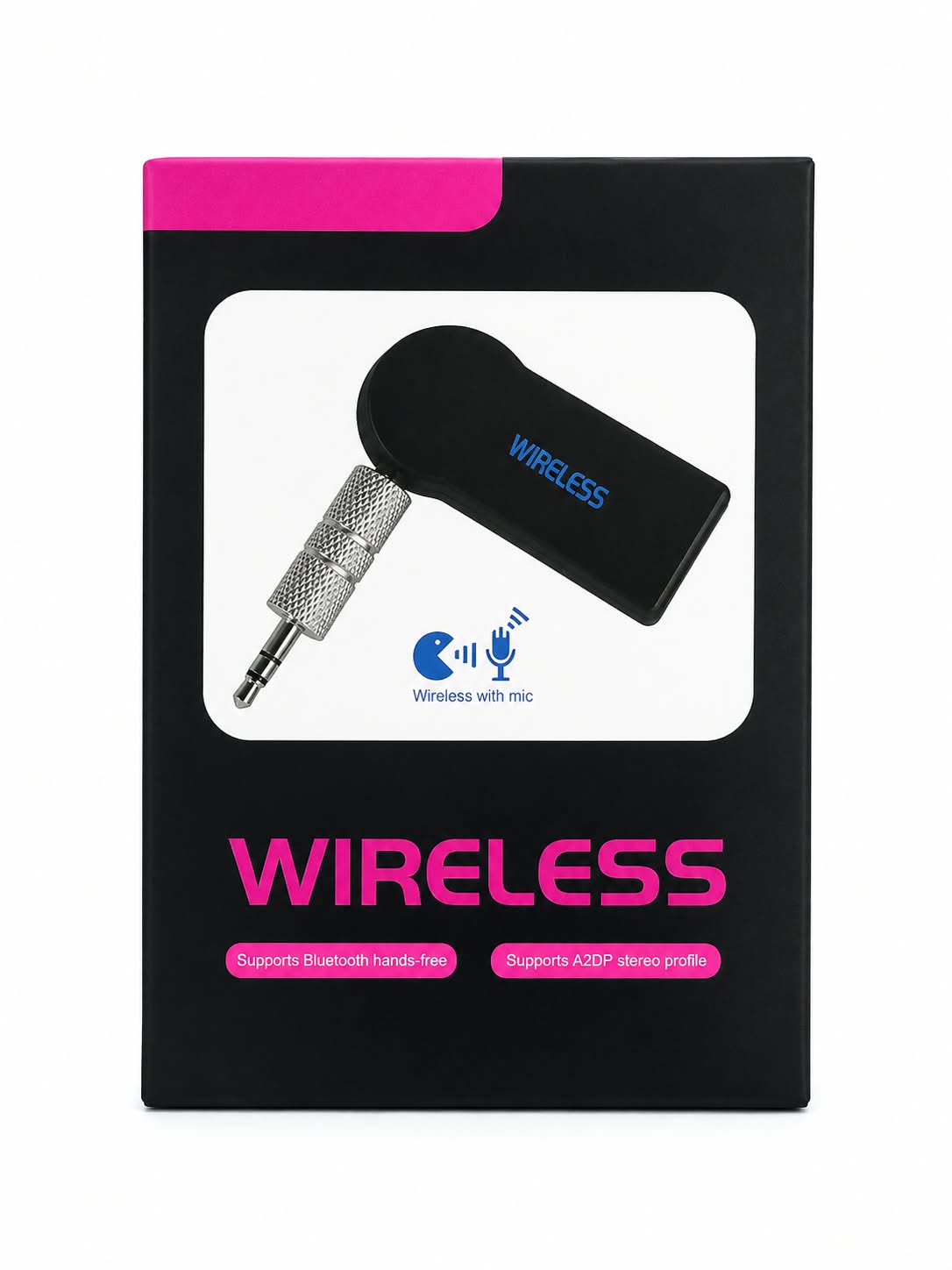 Wireless Bluetooth AUX Receiver with Microphone