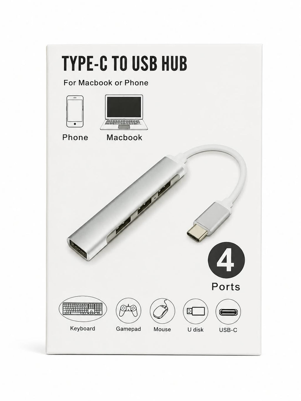 Type-C to USB Hub 4-Port