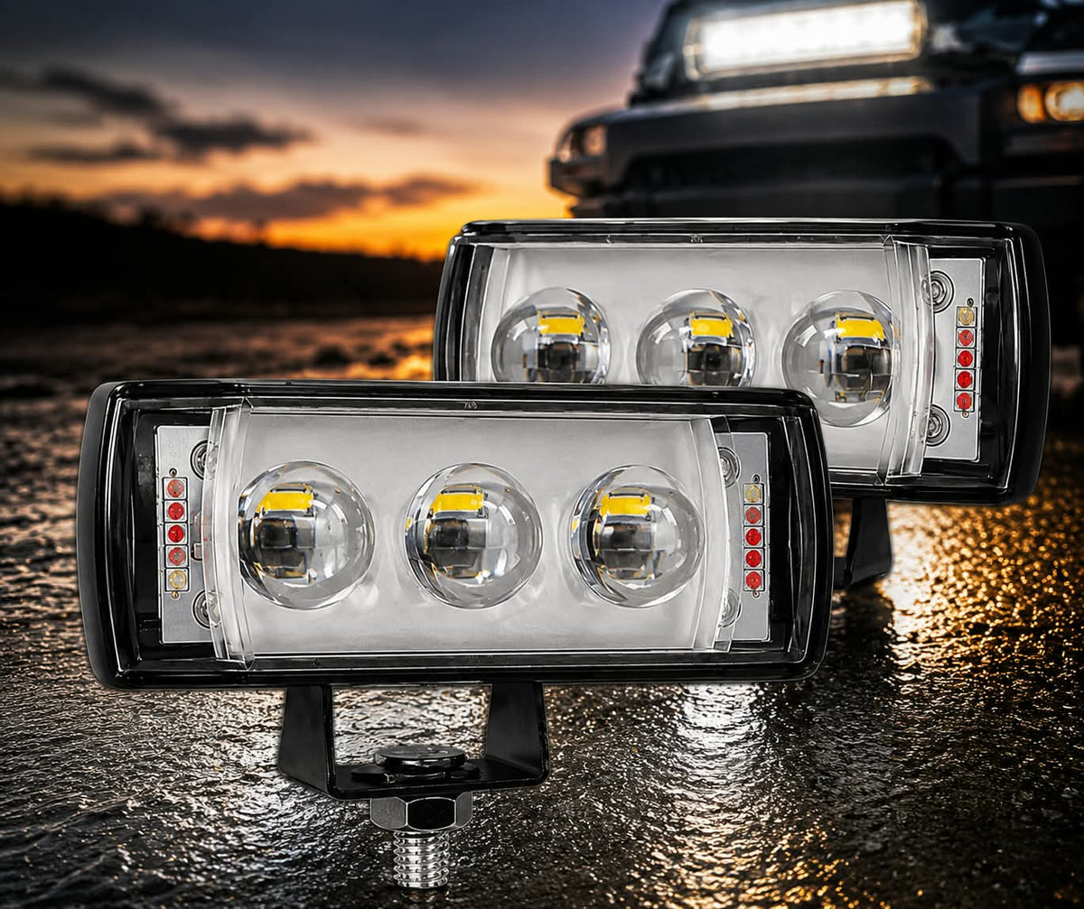 12V 6 Mode LED Spot Light – 2/3/4/5/6 Lens