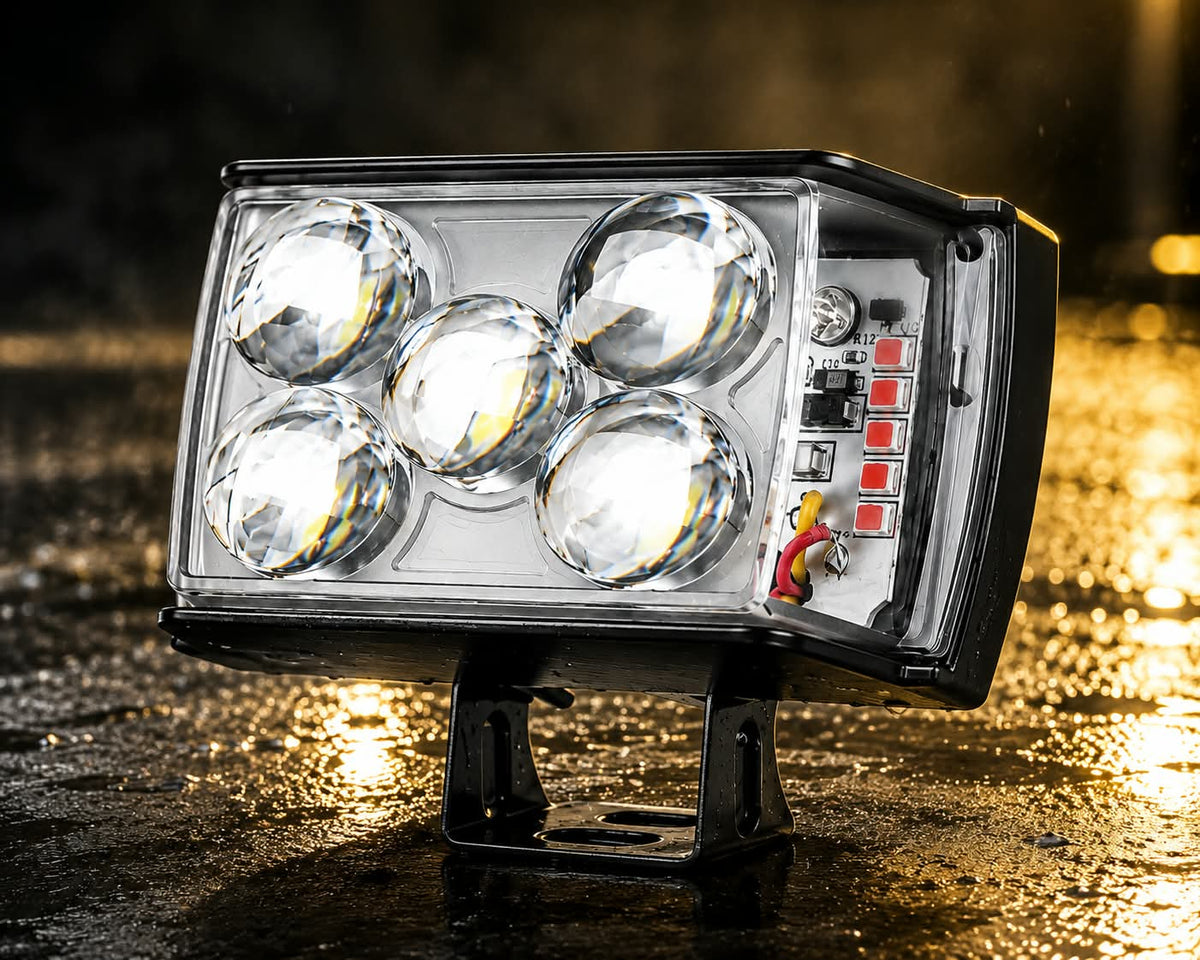 12V 6 Mode LED Spot Light – 2/3/4/5/6 Lens